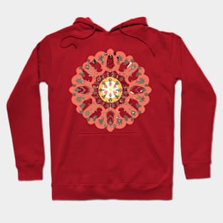 mandala Clamber drawingmandala Flutter stuffed Hoodie